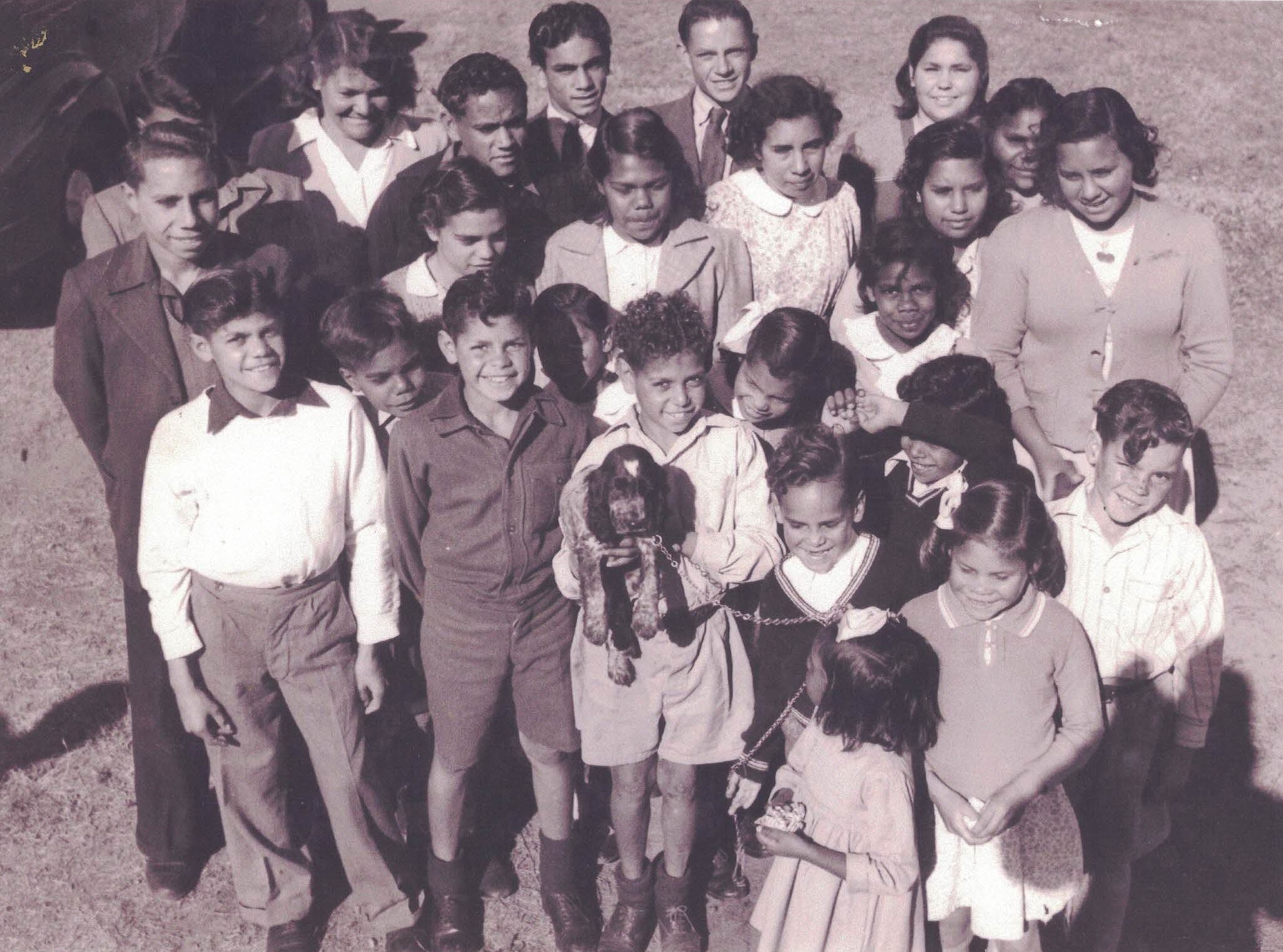 1948 – Aboriginal Children at Mulgoa – Includes St Francis House boys – Cyril Hampton, John Moriarty, Harry Russell, Wally McArthur, Ken Hampton, Jim Foster, Tim Campbell, Wilfred Huddleston
